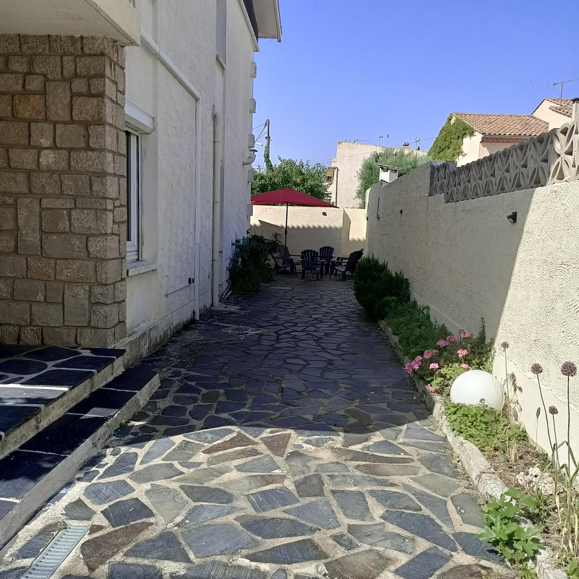 Location Bord de mer, villa de vacances 9 personnes - jardin Valras-Plage Exterior foto