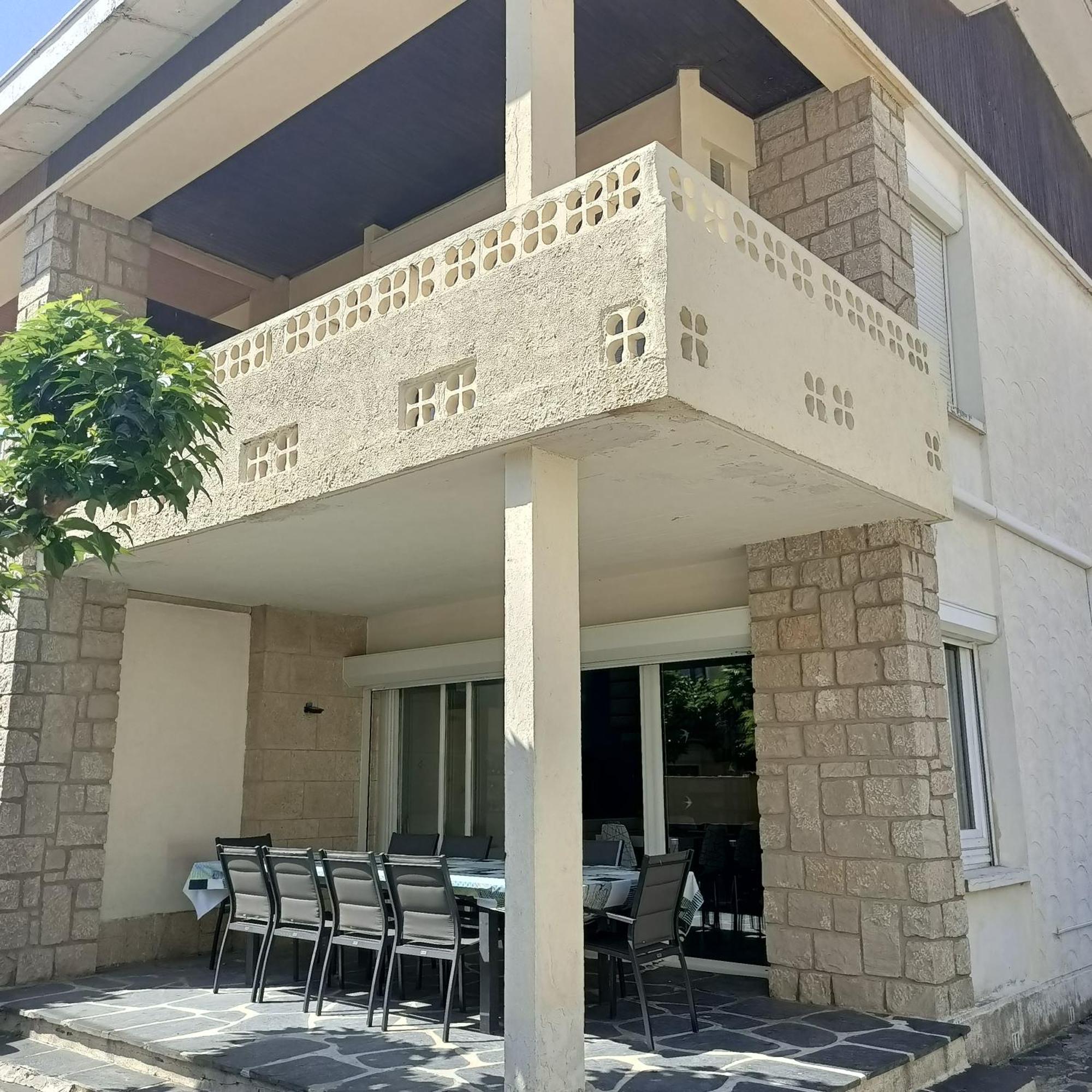 Location Bord de mer, villa de vacances 9 personnes - jardin Valras-Plage Exterior foto